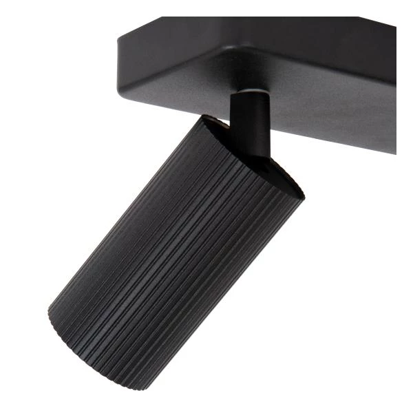 Lucide CLUBS - Ceiling spotlight - 2xGU10 - Black - detail 3